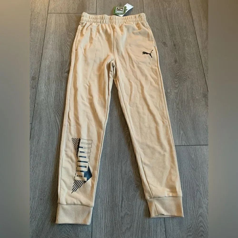 Puma kids pants light, sand color NWT